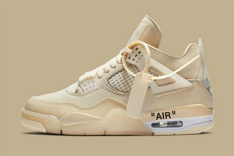 off white beige jordan 4